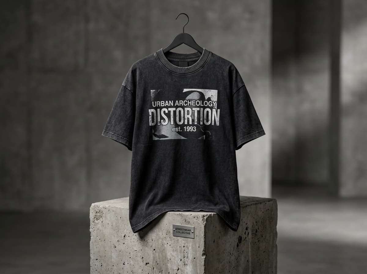 Distortion 280 GSM Heavy Acid-Wash Tee