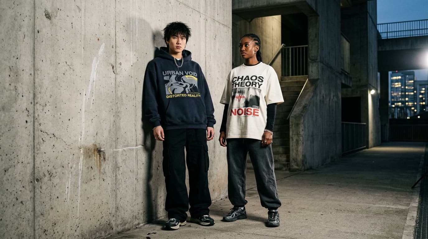 BlockPuls Streetwear Lookbook Models