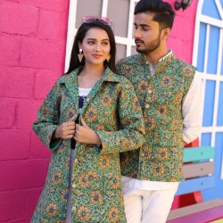 Bagru Cotton Printed Reversible Quilted Jacket – Smart, Stylish & Comfortable!