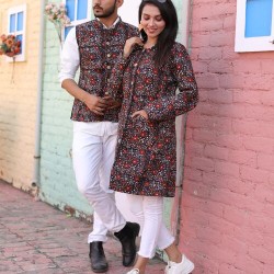 Bagru Cotton Printed Reversible Quilted Jacket – Smart, Stylish & Comfortable!