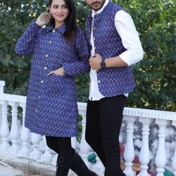 Bagru Cotton Printed Reversible Quilted Jacket – Smart, Stylish & Comfortable!