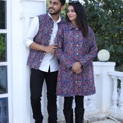 Bagru Cotton Printed Reversible Quilted Jacket – Smart, Stylish & Comfortable!