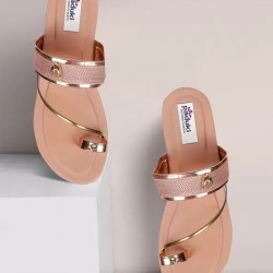 Women Pink Flats Sandal