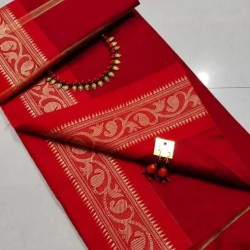 Woven Handloom Cotton Silk Saree