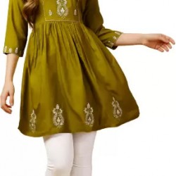 Women Embroidered Cotton Rayon